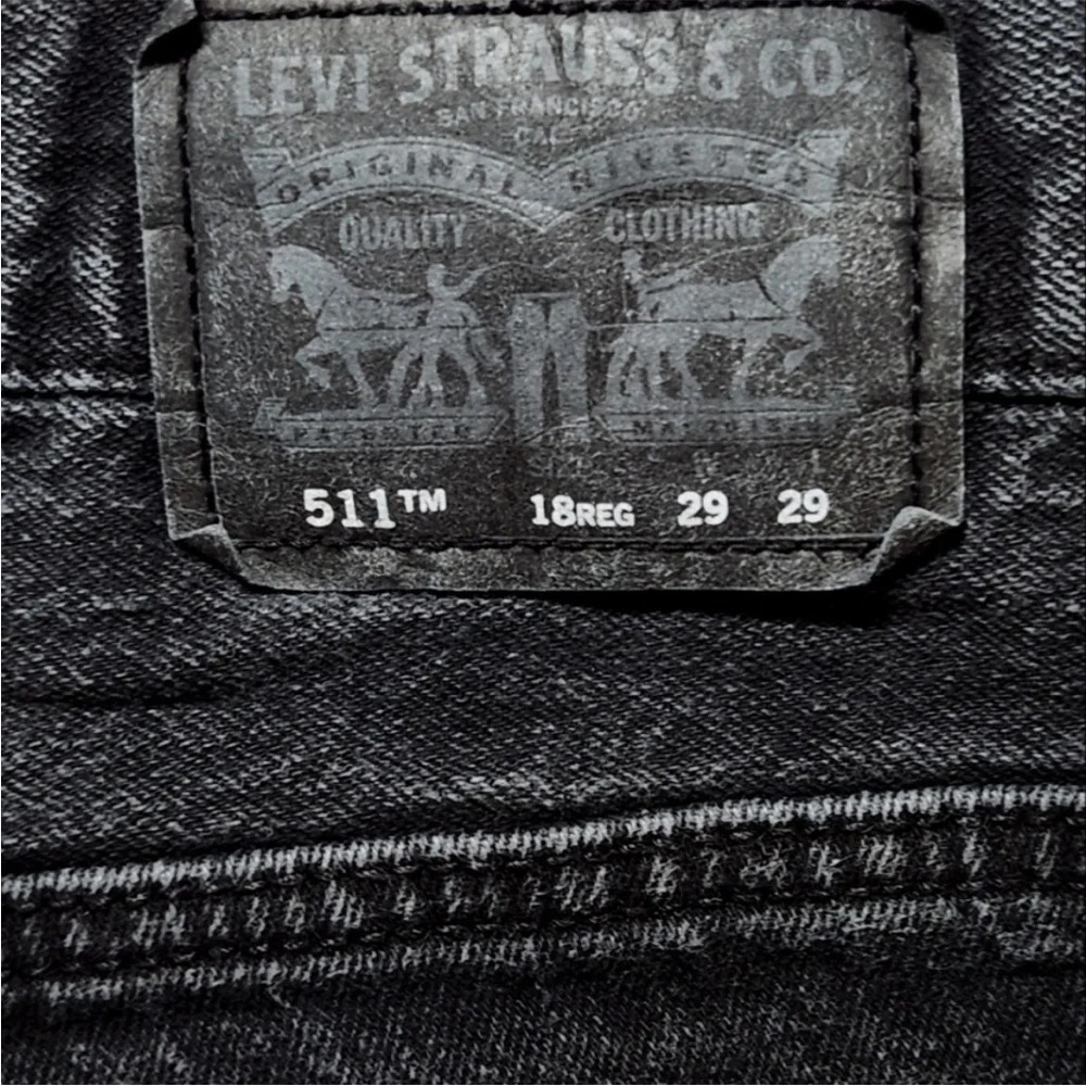 ☀️LEVI’S 511 Slim Charcoal Grey Jeans - Picture 3 of 7